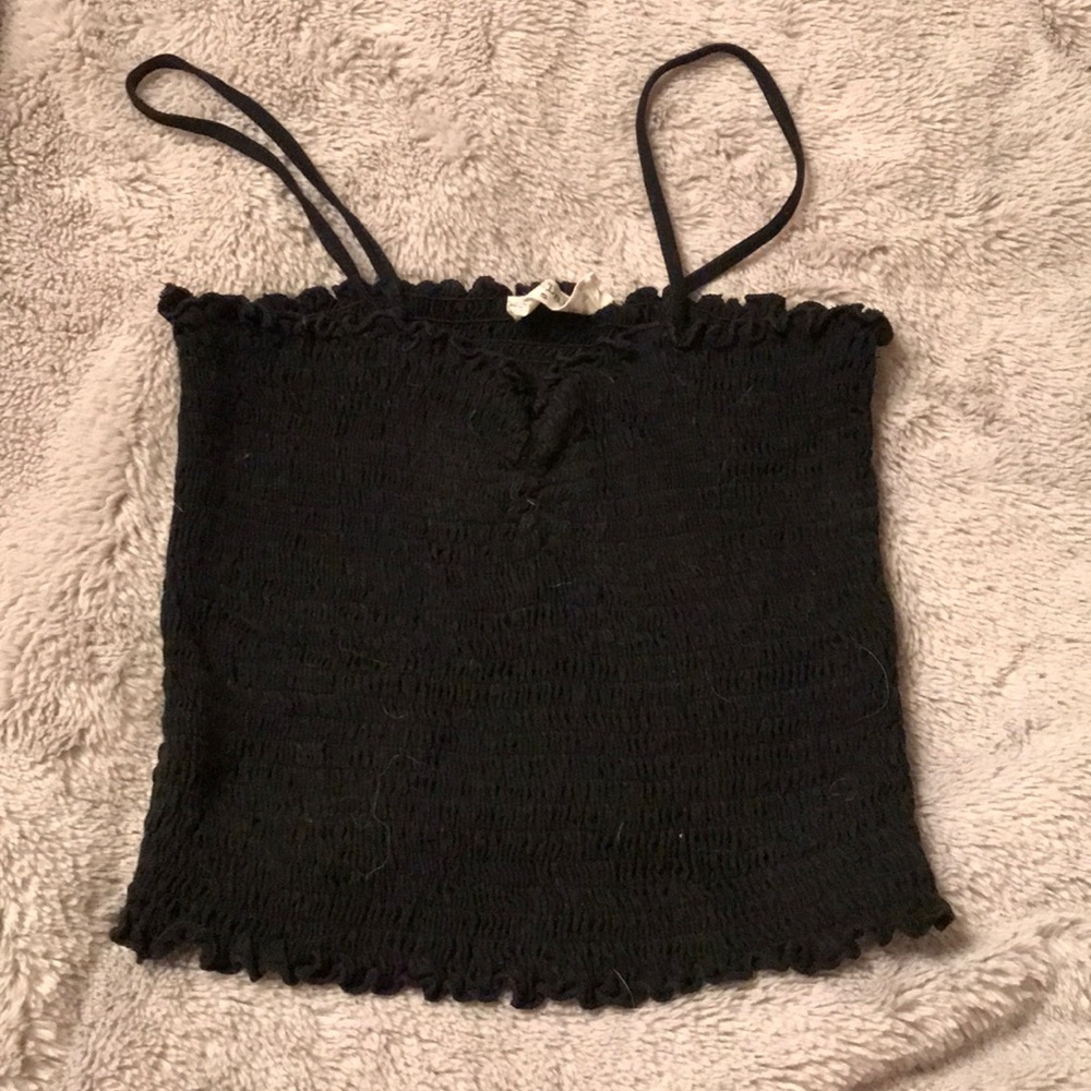 Black crop top brandy Melville